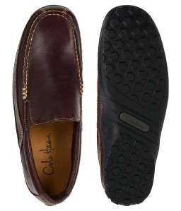 COLE HAAN Mens Leather Venetian Loafer, Brown  