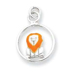  Sterling Silver Enameled Lion Charm West Coast Jewelry 