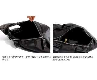 Womens Mens HEAD PORTER Black Backpack Canvas Bookbag Laptop Bags 