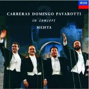 Carreras Domingo Pavarotti In Concert MEHTA LASERDISC (Laserdisc Movie 