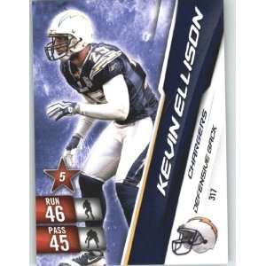 2010 Panini Adrenalyn XL NFL Football Trading Card # 317 Kevin Ellison 