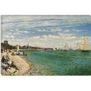  Regatta at Sainte Adresse 1867 by Claude Monet Canvas 