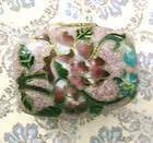 Vintage Chinese cloisonne jewelry pill box collectible  