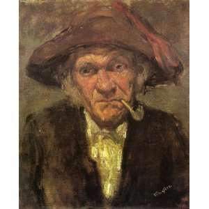  Head of an Old Man Smoking