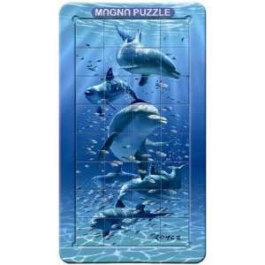  3D Magna Puzzle   Dolphins Toys & Games