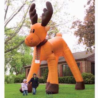 Two Story Inflatable Reindeer Yard Christmas Decoration Blow Up  
