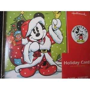   . Mickey Mouse as Santa Hallmark Holiday Boxed Cards 
