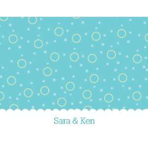  BBQ Shower Couple Turquoise & Lime Thank You Cards