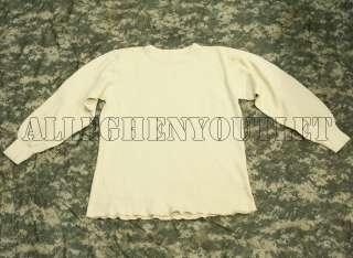   Military Army ECW Cotton Waffle THERMAL UNDERWEAR SHIRT TOP Large NEW