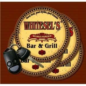 WHITESELS Family Name Bar & Grill Coasters  Kitchen 