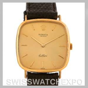 Rolex Cellini Vintage 18k Yellow Gold Watch 4114  