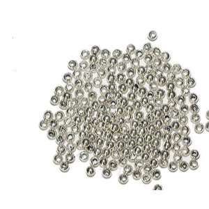   Bright Silvertone Metalized Metallic Beads Arts, Crafts & Sewing