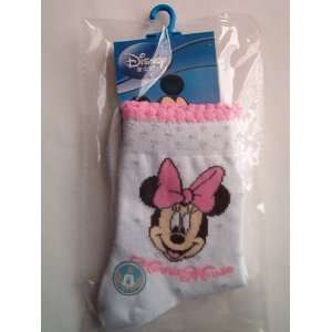  Disney Minnie Socks, White/Pink, 18 20 cm 