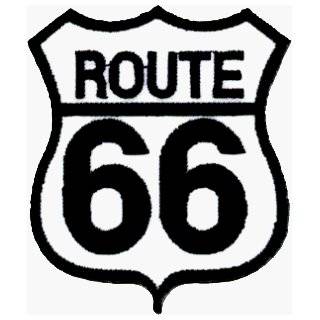 Route 66 Highway Sign   Embroidered Iron On or Sew On Patch (Route 66 