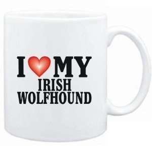  Mug White  I LOVE Irish Wolfhound  Dogs Sports 