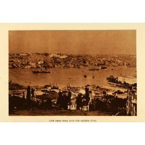   Istanbul Constantinople Turkey Harbor Turkish   Original Rotogravure