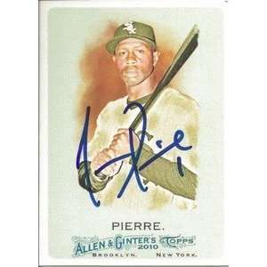  Juan Pierre Signed White Sox 2010 Allen Ginter Card 