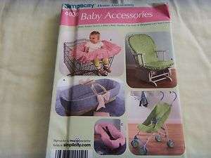 SIMPLICITY PATTERN BABY SHOPPING CART SEAT COVER GLIDER CHAIR COVER 