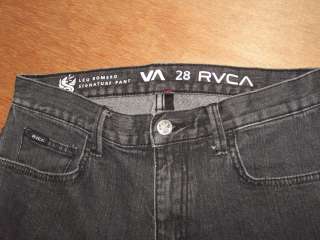 Mens RVCA Leo Romero jeans size 28 x 27 Short  