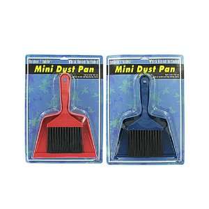  24 Plastic Mini Dust Pans w/Whisk Brooms