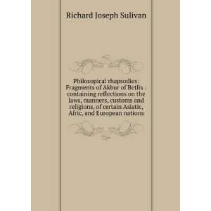   Asiatic, Afric, and European nations Richard Joseph Sulivan Books