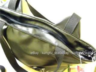Wara Heko Black Cat PU Shoulder Handbag Tote Bag Purse  
