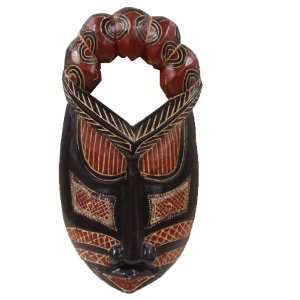 African Festac Celebration Wood Mask   Hand crafted in Ghana  