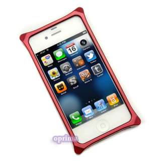   Cover Hard Shell for iPhone 4 iPhone 4S 4 S Metal Shining RED  