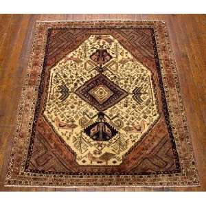  4x5 Hand Knotted Afshar Persian Rug   58x43