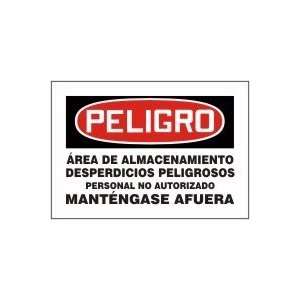   PERSONAL NO AUTORIZADO MANTENGASE AFUERA Sign   7 x 10 Aluma Lite