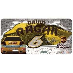  David Ragan #6 Nascar License Plate (2011) Automotive