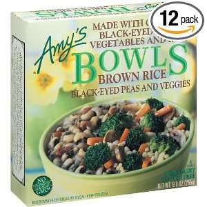 Amys Black Eye Pea & Vegetable Bowl Organic, 9 Ounce Boxes (Pack of 