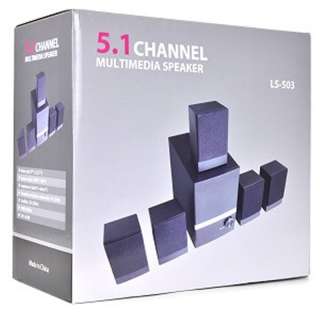 LS 503 5.1 Channel 6 Piece Surround Sound Speaker Syste  