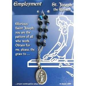  St. Joseph / Employment One Decade Carded Rosary (0802 2 