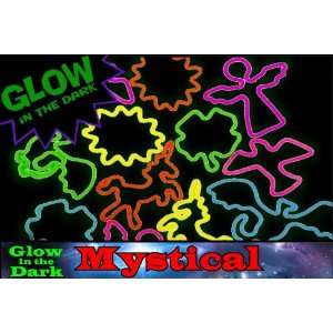  Rubba Bandz   Glow in the Dark Mystical Fun Shapes Rubber Band 