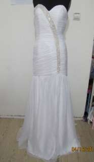 Custom Ruched AB Stones Beaded Pageant Evening Gown 506  