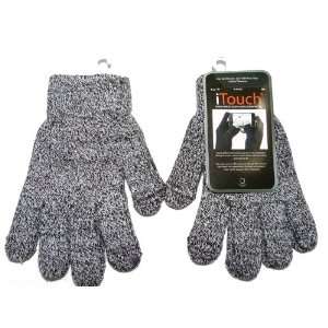  Itouch Touchscreen Glove for Women   No Embroidery Grey 