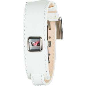 VANS Skate Wilshire White Patent Leather Bracelet Watch Womens $55 