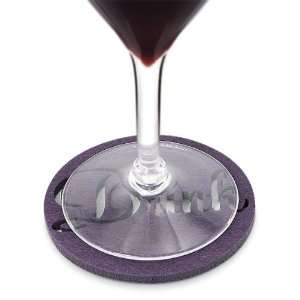  Imprinted Drink Purple Felt Coaster
