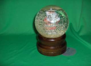 Vintage Snow Globe Santa Music Box Willits Snowfalls  