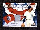 2001 topps 1984 world champions willie hernandez game used jersey