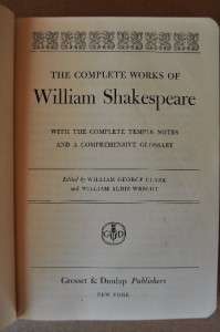 Complete Works fo William Shakespeare by Clark and Wright  