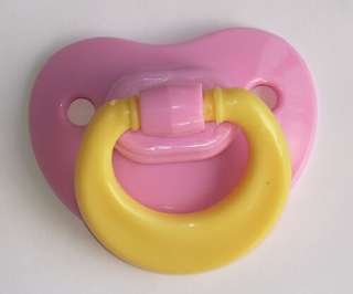 Reborn Putty Pacifier, ~ Pink and Yellow ~  