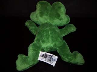 Russ Berrie Plush Dermot Stuffed Green Frog  