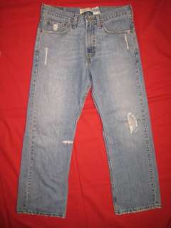 D2553 levis 567 loose boot cut jeans 31x30 used blue  