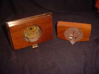 Vintage Old Walnut Alarm Clocks O.B McClintock & Westclox Parts 