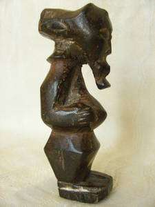 Early 20th C. Luba/Hemba African Small Wood Figure.Rare  