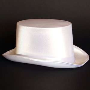  White Satin Top Hat 