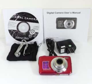   Digital CameraS Anti Shake 15 MP 2.7 TFT 5X optical zoom DC610 Red