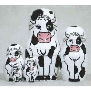  Cow Nesting Doll 5pc./4 Toys & Games
